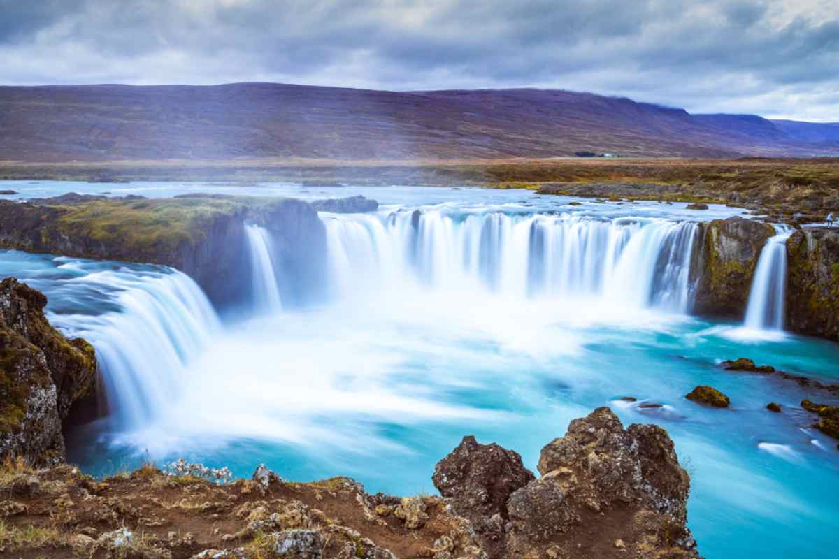Cascada Godafoss en Islandia