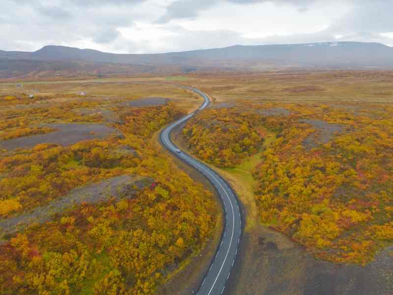 L'Islande en octobre, conduite