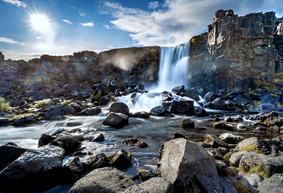 The Photogenic Beauty of Öxarárfoss Waterfall