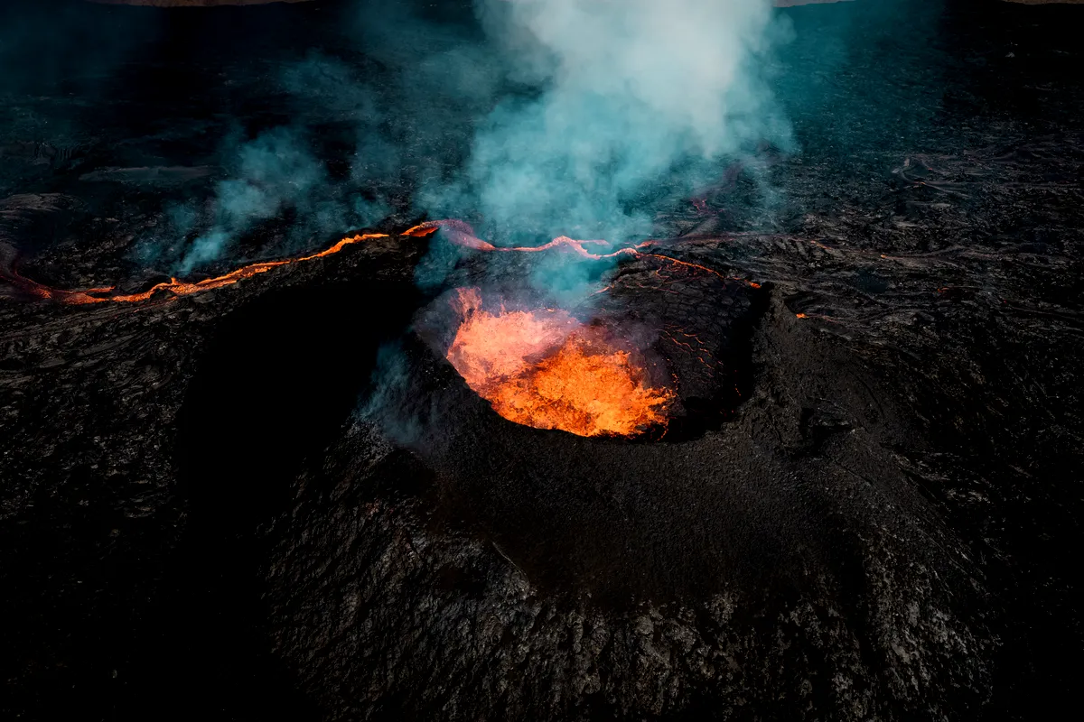 Volcan islandais en septembre