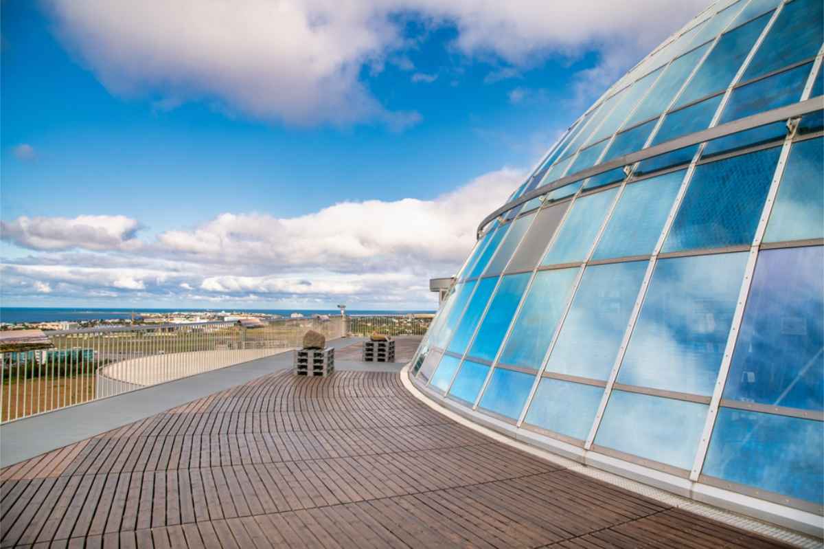 Observation deck at Perlan Museum 