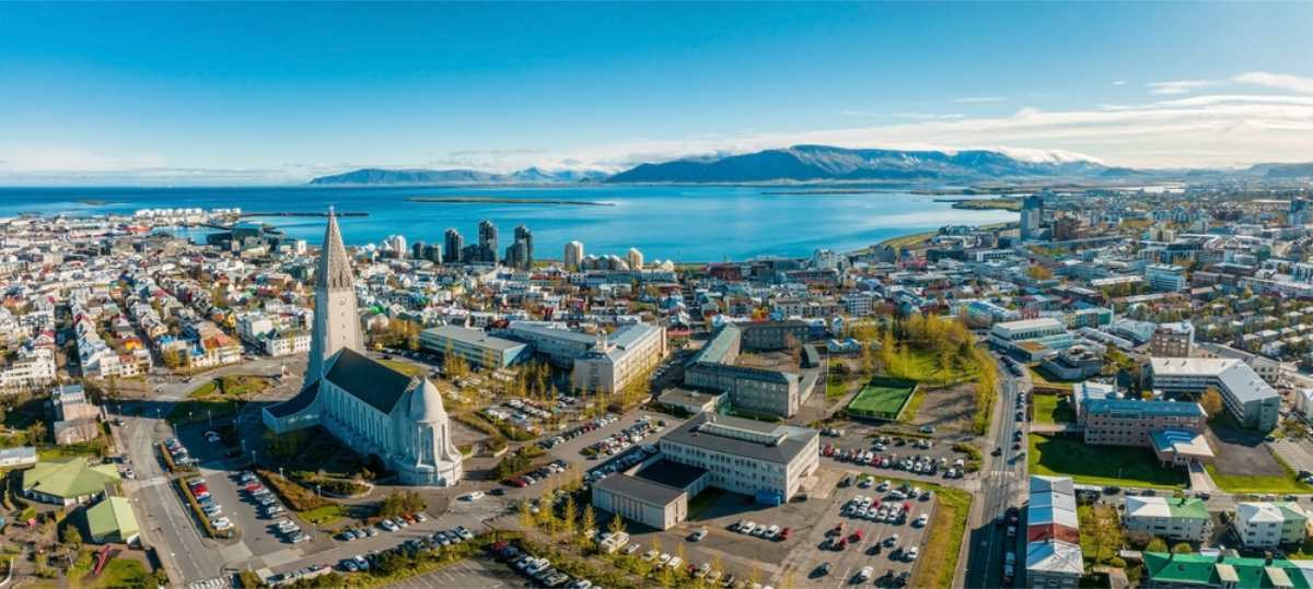 Panoramic views of Reykjavik