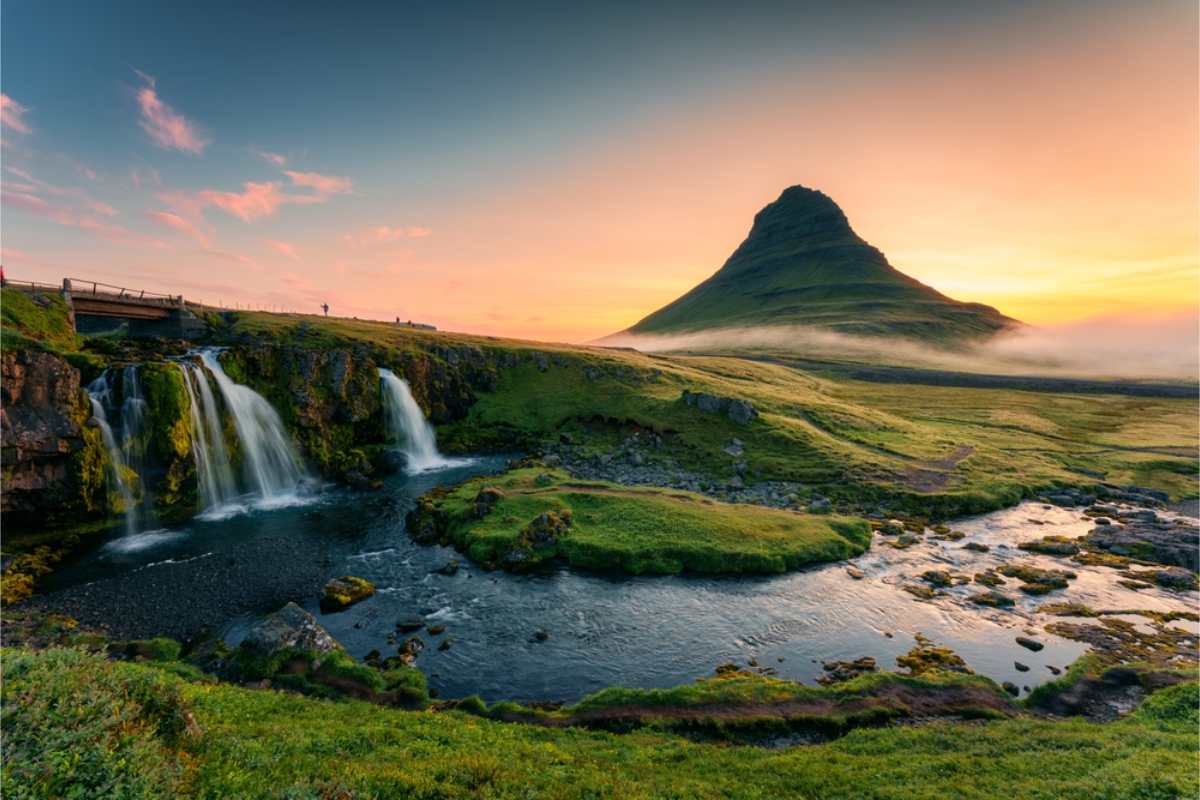 Kirkjufell mountain in the Snaefellsnes Peninsula
