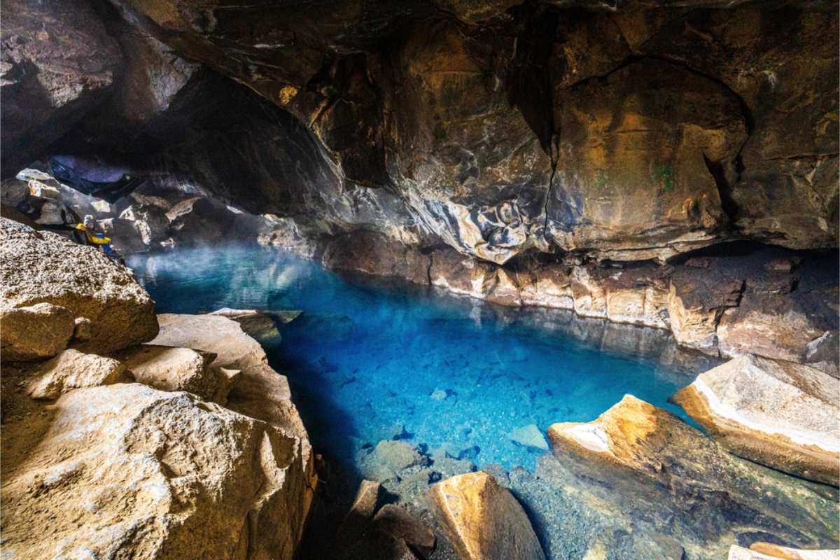 Interior of Grj&oacute;tagj&aacute; Cave