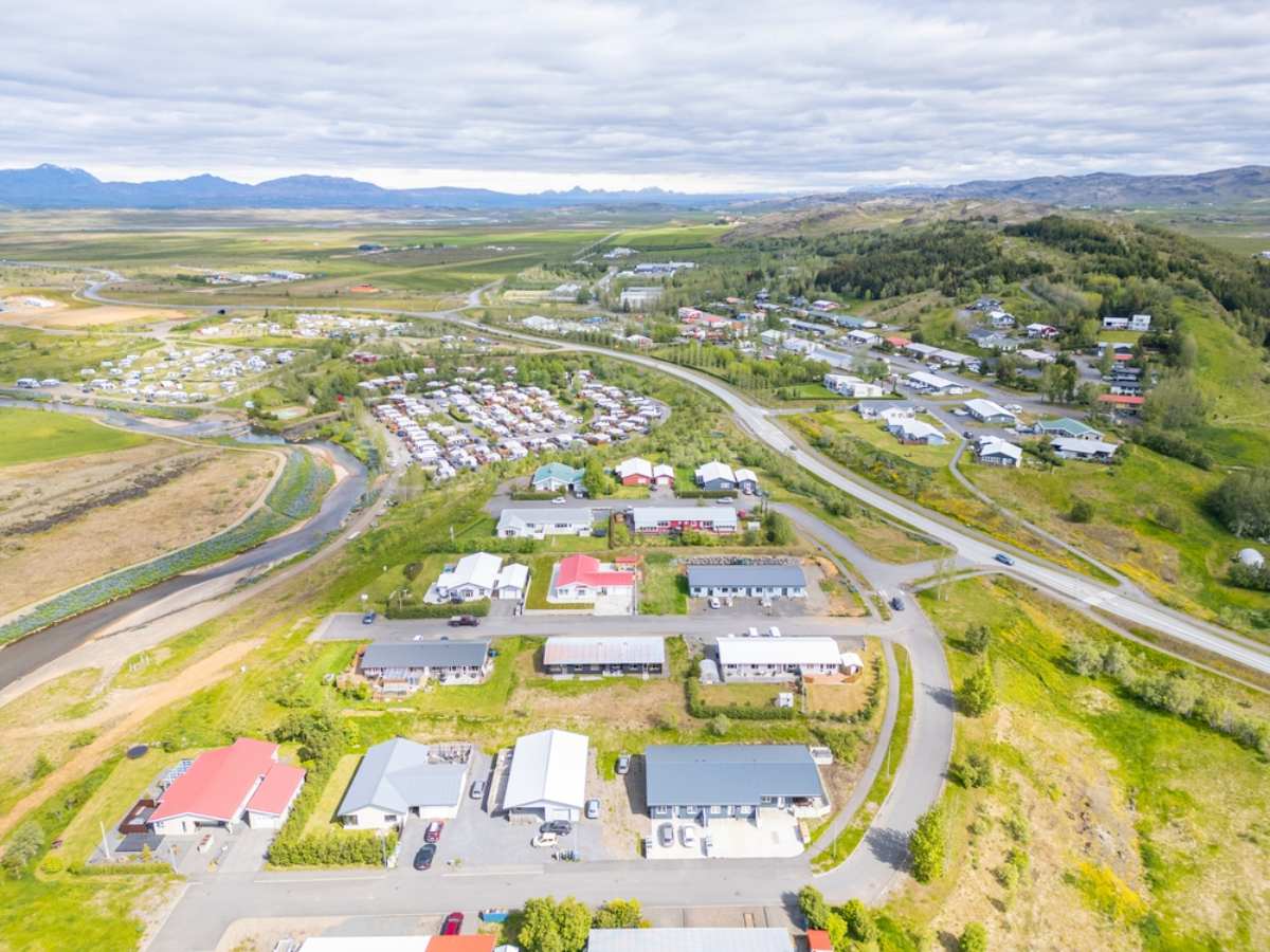 Best stops in Iceland's Golden Circle Panoramic views of Fludir down in South Iceland