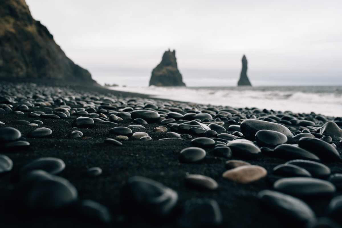 Iceland Reynifjara black sand beach