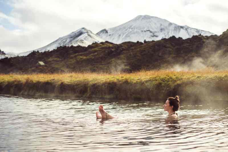 hot springs in Iceland in October