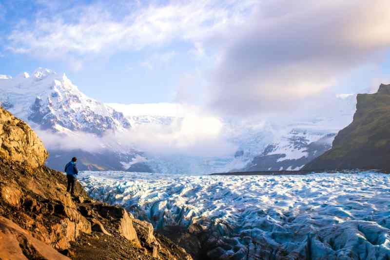 Glacier exploration in Iceland