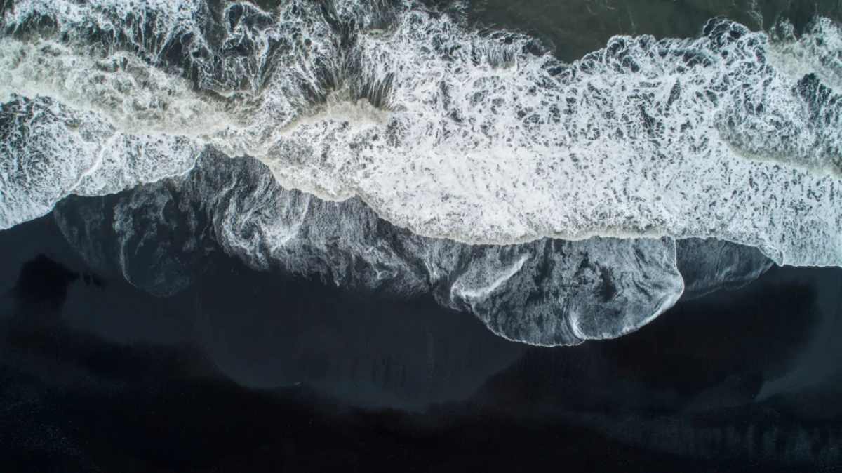 Black Sand Beaches in Vik