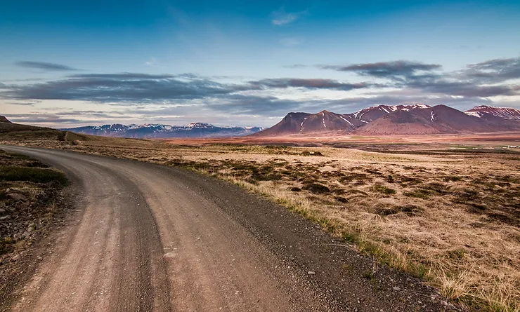 Driving on Gravel Roads in Iceland